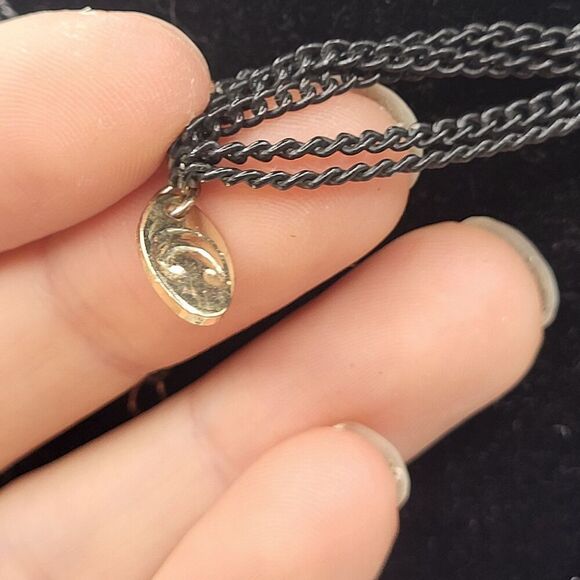 Charming Charlie Mulitlayer Chain Boiho Medallion Fringed Pendant Necklace 28in - Picture 4 of 5